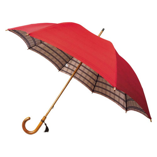 甲州織 裏格子樫棒手開き長傘 K11109325