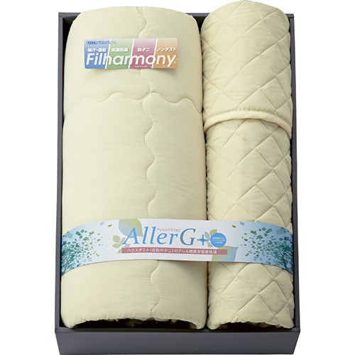 アレルGプラス 加工生地使用肌ふとん＆敷パット（東洋紡フィルハーモニィ わた使用） L4070077