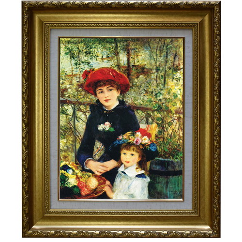 複製名画 ルノワール 「二人の姉妹-テラスにて-」 納期:約2～4週間 TERRACENITE