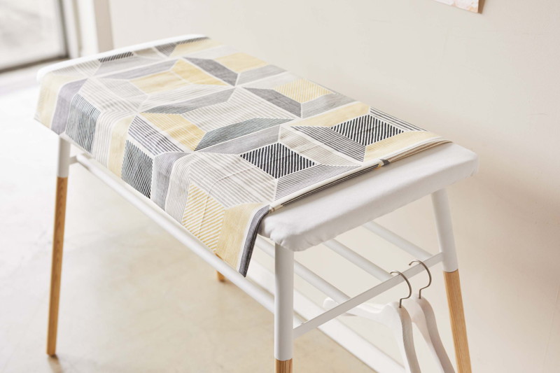 出しておける スタンド式 棚付アイロン台 トスカ ホワイト