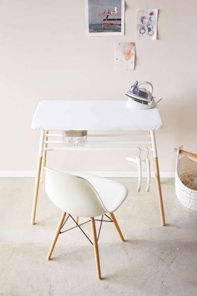 出しておける スタンド式 棚付アイロン台 トスカ ホワイト