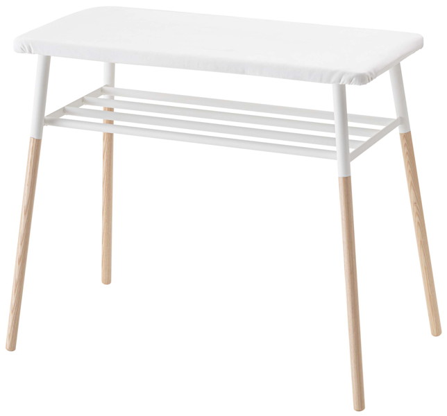 出しておける スタンド式 棚付アイロン台 トスカ ホワイト