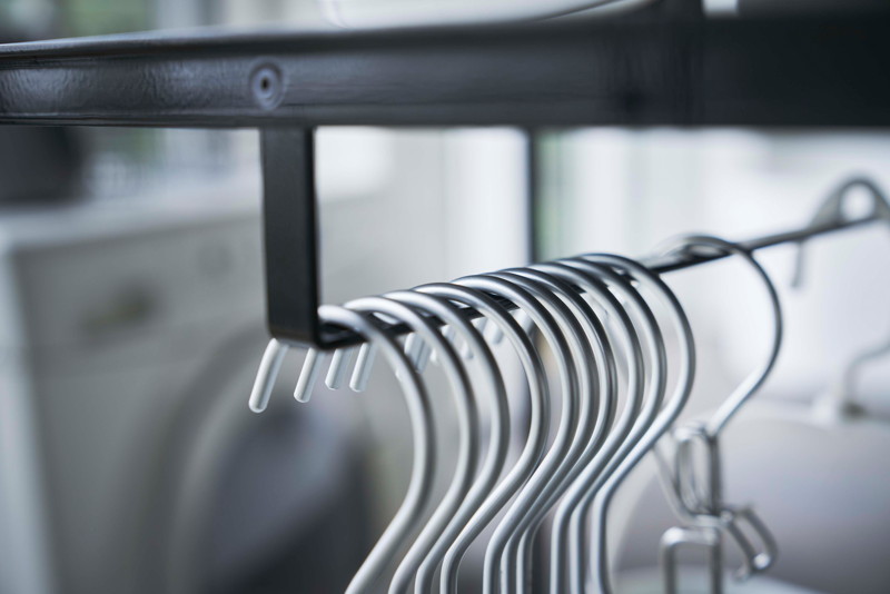 天板付きランドリーワゴン タワー ブラック 天板付きランドリーワゴン タワー ブラック