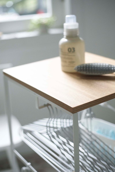 天板付きランドリーワゴン トスカ ホワイト