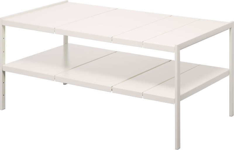 伸縮シンク下ラック 2段 タワー D40 ホワイト