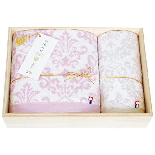 今治小町 ジュリア 今治製バス・フェイスタオルセット 6091-056