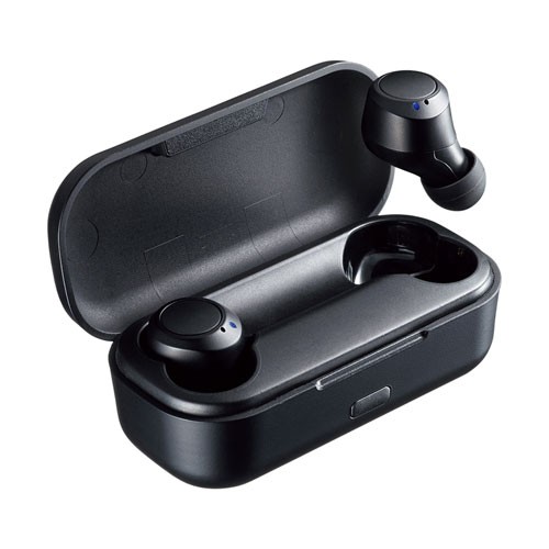 サンワサプライ 完全ワイヤレスヘッドセット MM-BTTWS002BK