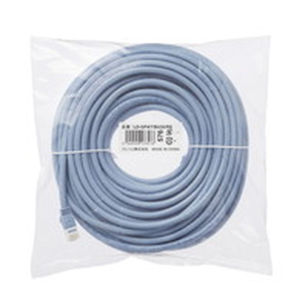 LANケーブル/CAT6A対応/EU RoHS指令準拠/爪折れ防止/簡易パッケージ仕様/20m/ヨリ線/ブルー LD-GPAT/BU20/RS