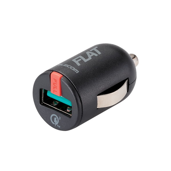 シガーチャージャー/1USBポート/コンパクト/QuickCharge 3.0対応/ブラック MPA-CCUQ03BK