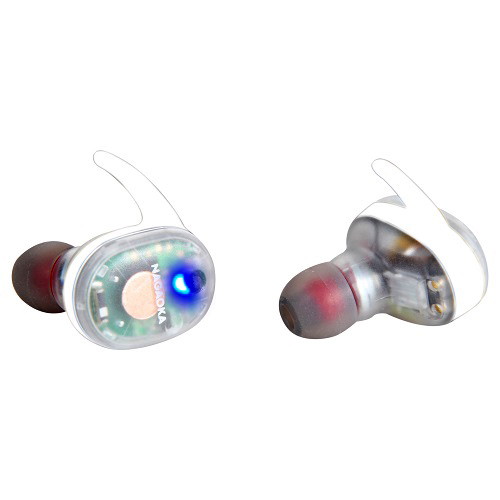 NAGAOKA Bluetooth5.0対応 オートペアリング機能搭載 スケルトン完全ワイヤレスイヤホン WH BT815SWH