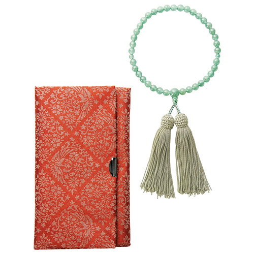 女性用念珠セット 印度翡翠 K10706620