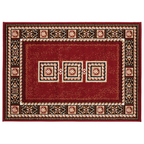 ベルギー製ウィルトン織モダンブロック柄ラグ K10807025