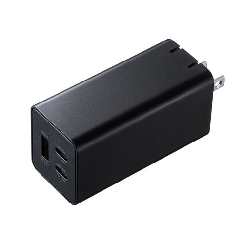 サンワサプライ USB Power Delivery対応AC充電器（PD45W・GaN） ACA-PD73BK
