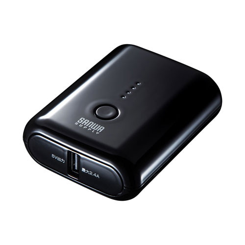 サンワサプライ モバイルバッテリー（USB Type-C対応・10000mAh） BTL-RDC20BK
