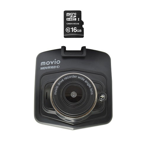 NAGAOKA 高画質HDドライブレコーダー ＋ ドライブレコーダー向けmicroSDHCカード 16GB MDVR102HD＋SD
