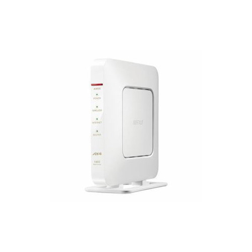 BUFFALO Wi-Fi 6（11ax）対応 無線LANルーター エントリーモデル ホワイト WSR-1800AX4-WH