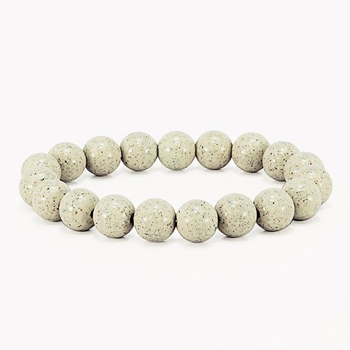 TENKAPAS 【S/内周約15cm】 台湾からの宝もの 北投石 10mm ブレスレット パワーストーン 一連数珠タイプ ベージュカラー b8610-s 4,800円