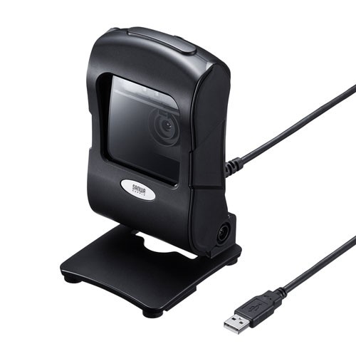 サンワサプライ 2次元バーコードリーダー（定置式） BCR-2DST3BK