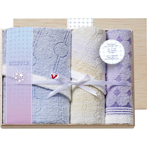 イータック 今治うまれのタオルセット（抗ウイルス加工）国産木箱入 C2107568