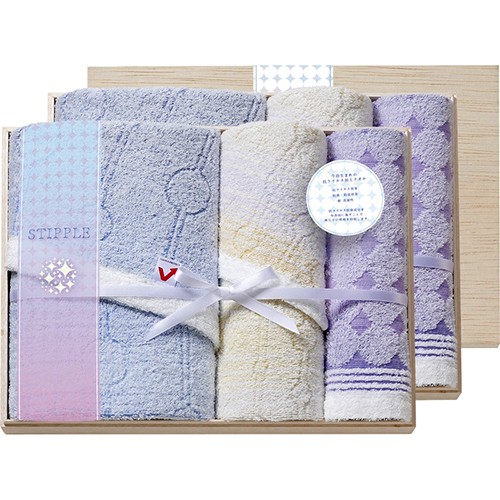 イータック 今治うまれのタオルセット（抗ウイルス加工）国産木箱入 C2107589 7,761円