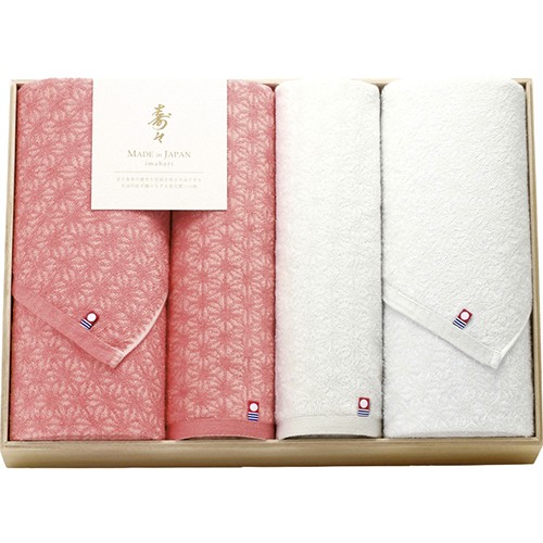 寿々（じゅじゅ）愛媛今治 バスタオル2P＆フェイスタオル2P（木箱入） C2112575 5,113円