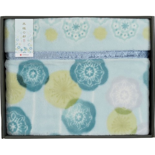 西川 衿付きニューマイヤー毛布 B7060135