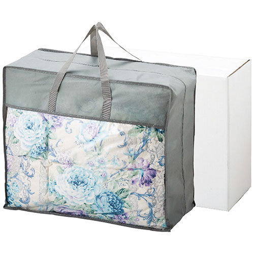 羽根布団バッグ入(掛カバー付) ブルー 9155-081