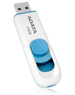 10個セット ADATA USBメモリ 16GB USB2.0 スライド式 ホワイト AC008-16G-RWEX10