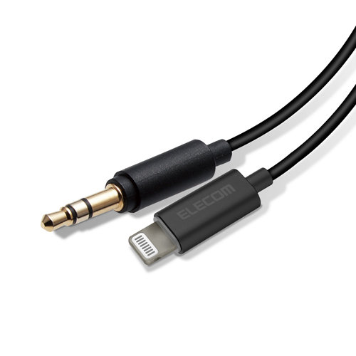 5個セット エレコム AUXケーブル Lightning-φ3.5オス スリムデザイン 1.0m ブラック AX-L35D10BKX5 11,336円
