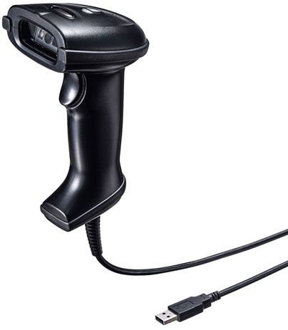 サンワサプライ 2次元バーコードリーダー（ハンディタイプ） BCR-2D5BK