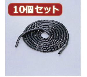 10個セット エレコム ゴチャゴチャなケーブルを整理するチューブ BST-15BKX10