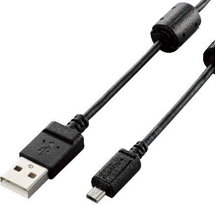 5個セット エレコム デジカメ用USBケーブル（平型mini8pin） DGW-F8UF05BKX5