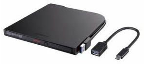 BUFFALO DVDドライブ ブラック DVSM-PTCV8U3-BKA