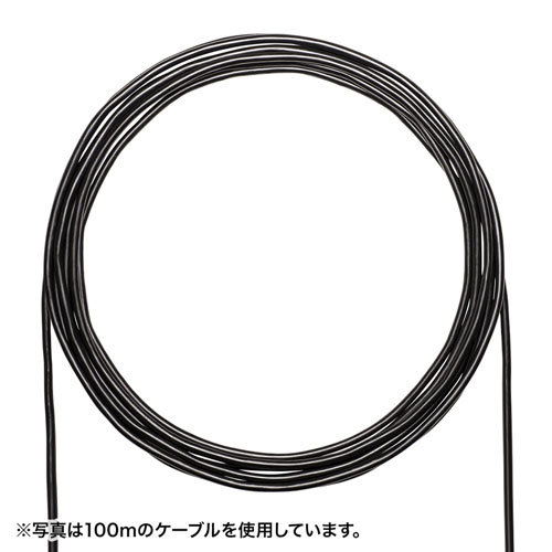 サンワサプライ カテゴリ6A屋外用LANケーブルのみ KB-T6AAD-CB300BK