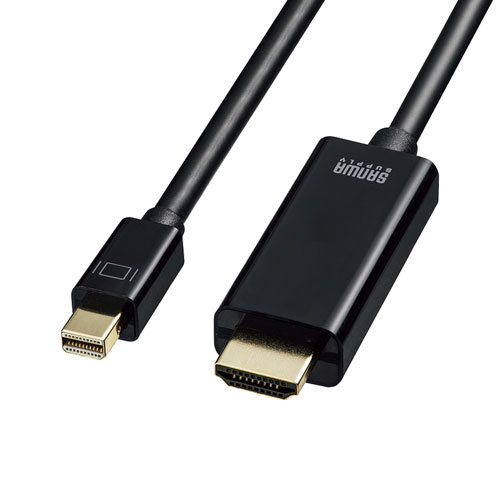 サンワサプライ ミニDisplayPort-HDMI変換ケーブル HDR対応 1m KC-MDPHDRA10