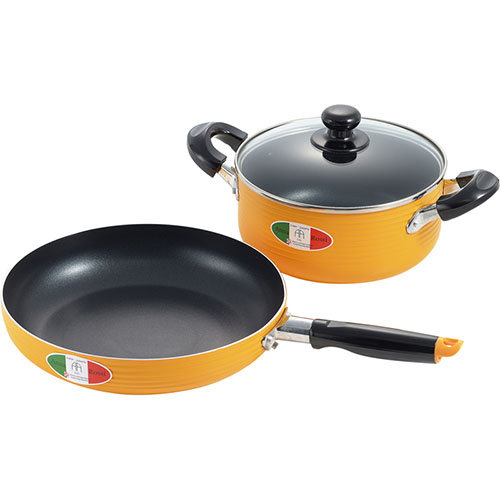 アンナ・ロッシ 両手鍋20cm＆フライパン26cmセット C3176108