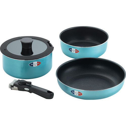 ジャンヌ・エコール 着脱ハンドル鍋3点セット C3176020