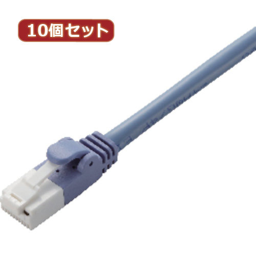 10個セット エレコム ツメ折れ防止LANケーブル（Cat5E） LD-CTT BU2 RSX10 7,865円