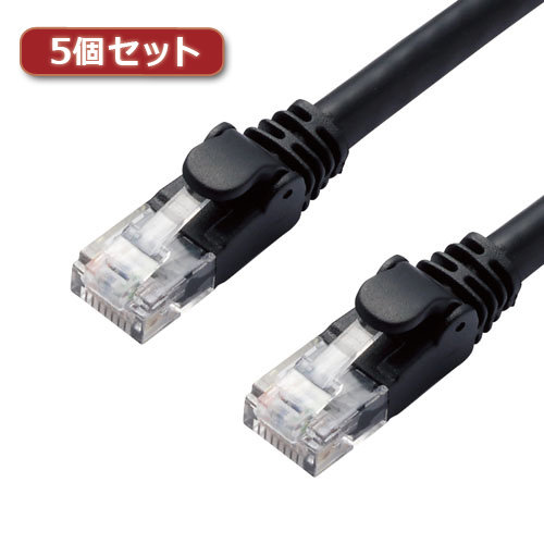 5個セットエレコム LANケーブル/CAT6A/スタンダード/3m/ブラック LD-GPA/BK3X5 5,146円