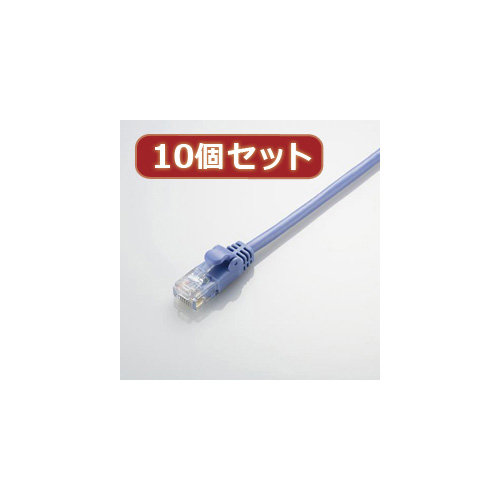 10個セット エレコム Gigabit やわらかLANケーブル（Cat6準拠） LD-GPY BU1X10