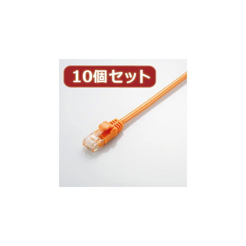 10個セット エレコム Gigabit やわらかLANケーブル（Cat6準拠） LD-GPY DR1X10