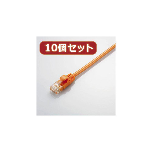 10個セット エレコム Gigabit やわらかLANケーブル（Cat6準拠） LD-GPY DR5X10