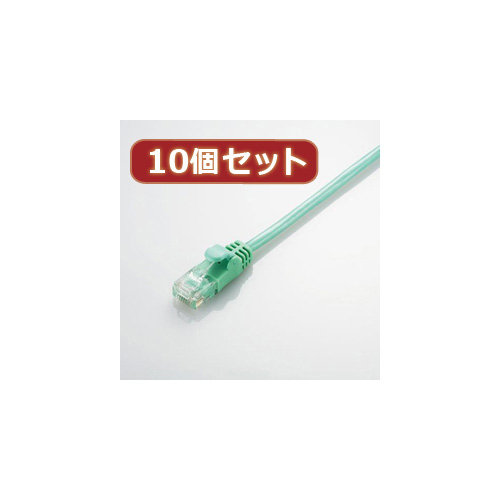 10個セット エレコム Gigabit やわらかLANケーブル（Cat6準拠） LD-GPY G1X10