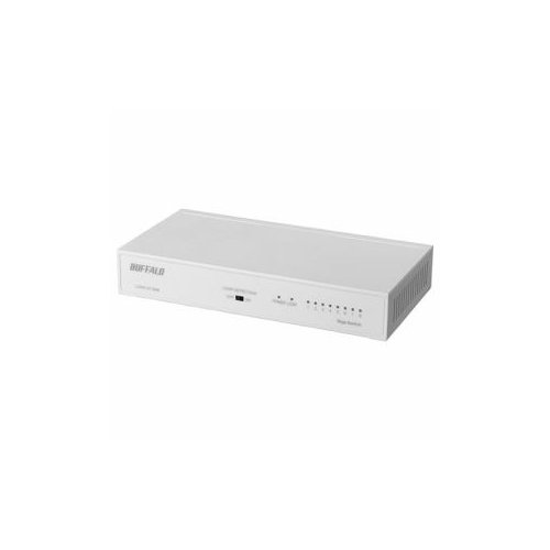 BUFFALO Giga対応 スイッチングハブ 8ポート ホワイト LSW6-GT-8NS/WH
