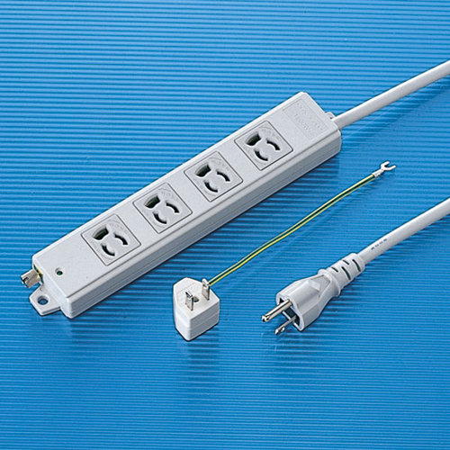 サンワサプライ 抜け止めタップ（10m） TAP-5431N-10