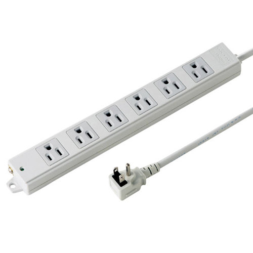 サンワサプライ 工事物件タップ（6個口・3m） TAP-K6NL-3