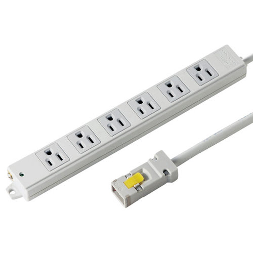 サンワサプライ 工事物件タップ（6個口・3m） TAP-KH6N-3