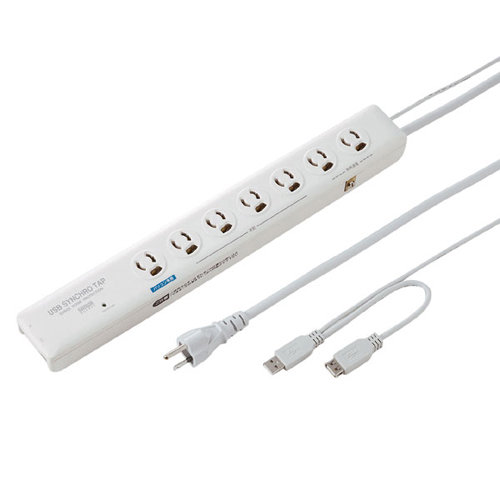 サンワサプライ 高性能雷連動タップ TAP-RE10SPUN