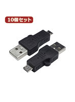 DMM.com [変換名人 10個セット 変換プラグ USB A（オス）→microUSB