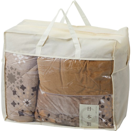 吸湿発熱わた入り 国産やわらかタッチ毛布ふとん＆敷パット L7059535